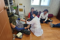 2023년 4월 20일(목) 신안군 도서지역(하의면 신도) 치매인식개선 홍보 및 치매예방용품 배부, 무료의료
