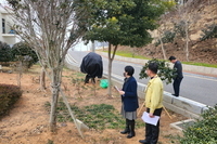 2023년 1월 12일 목포과학대 토목조경학과(백숙희 교수, 황성주원장님 외 4명 강사) 산학 연계 &quo